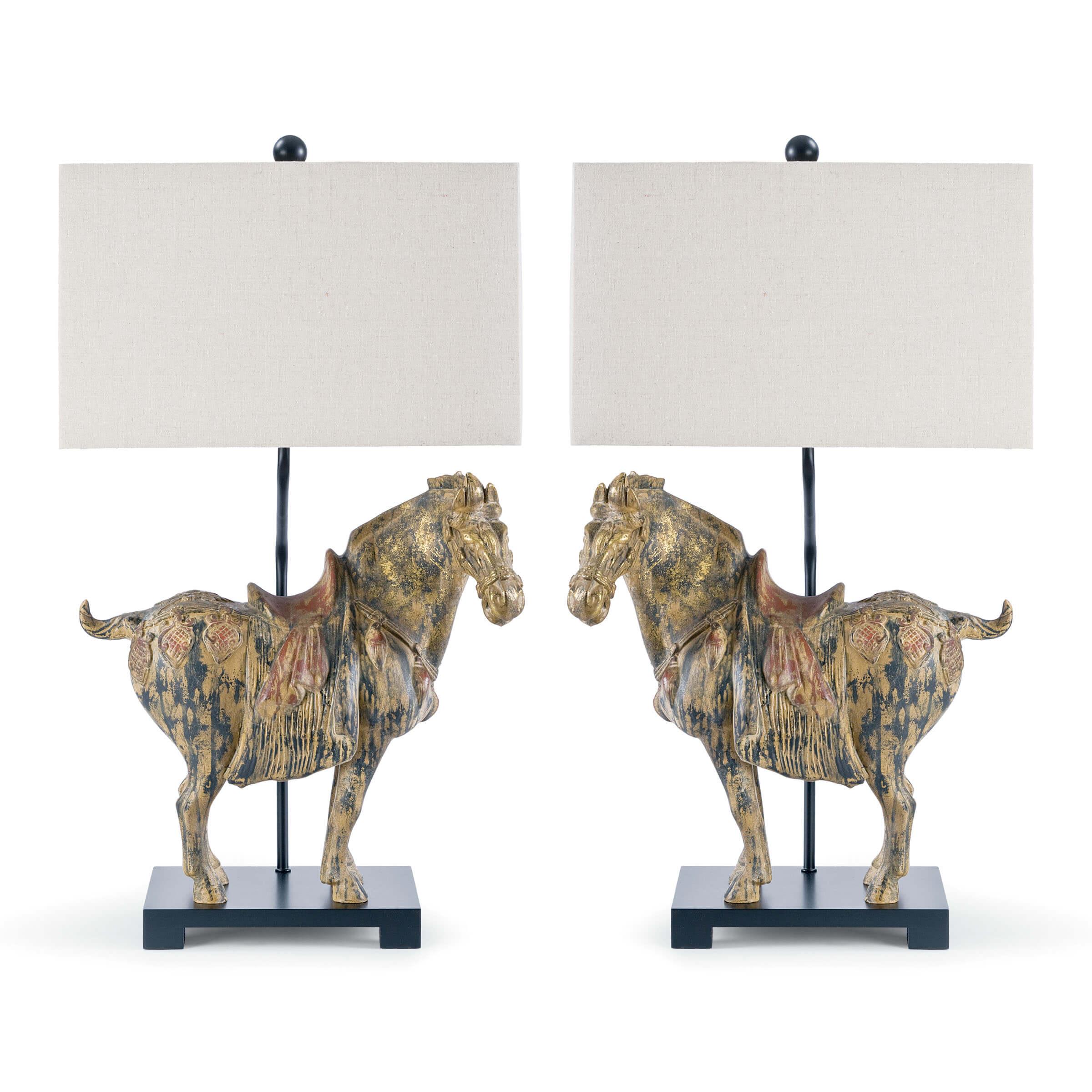 Bronze horse lamp hotsell